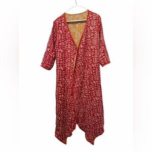 Reversible Kantha Kimono Duster